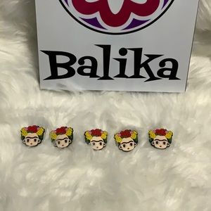 🆕 🇲🇽 FRIDA KAHLO Silicone 👟 shoe charm. Croc charm.